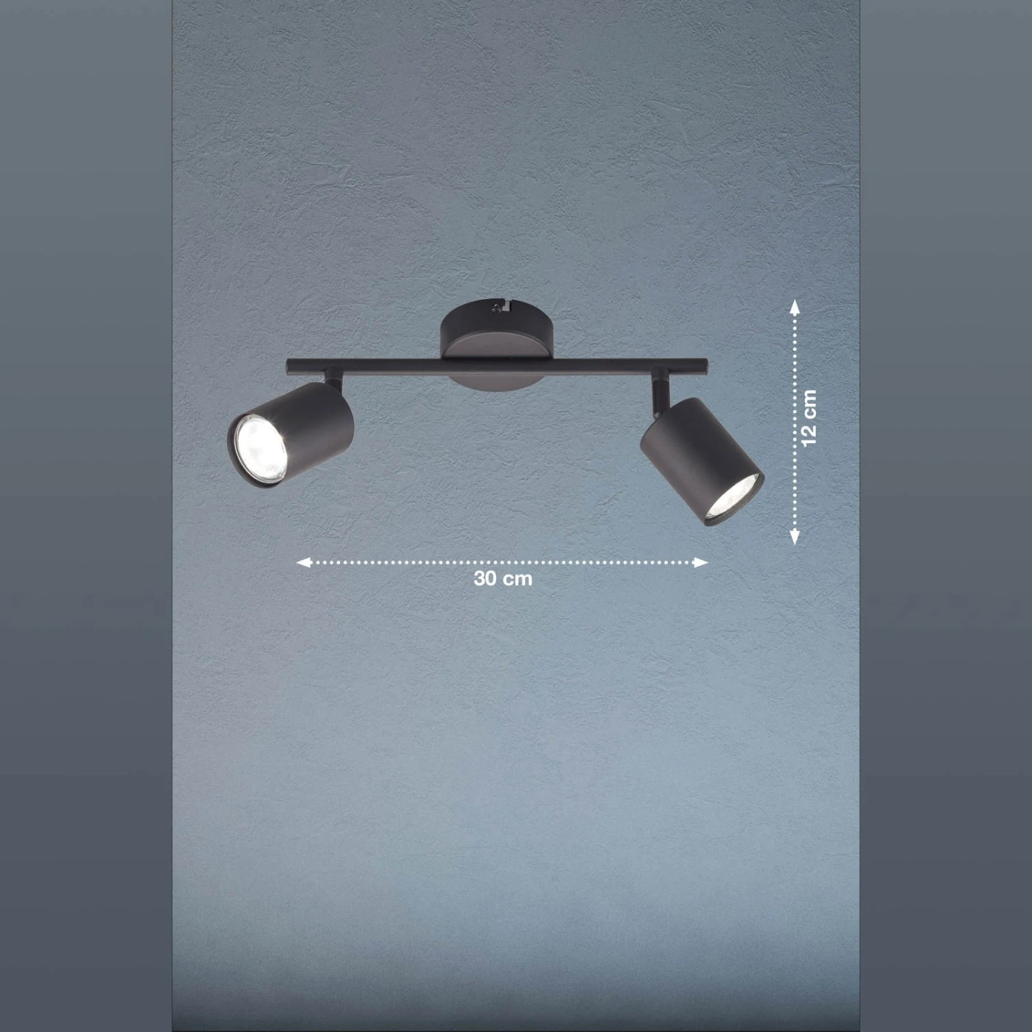 Foco De Techo LED Vano Negro, 2 Luces 3 Foco De Techo LED Vano Negro, 2 Luces - Imagen 3