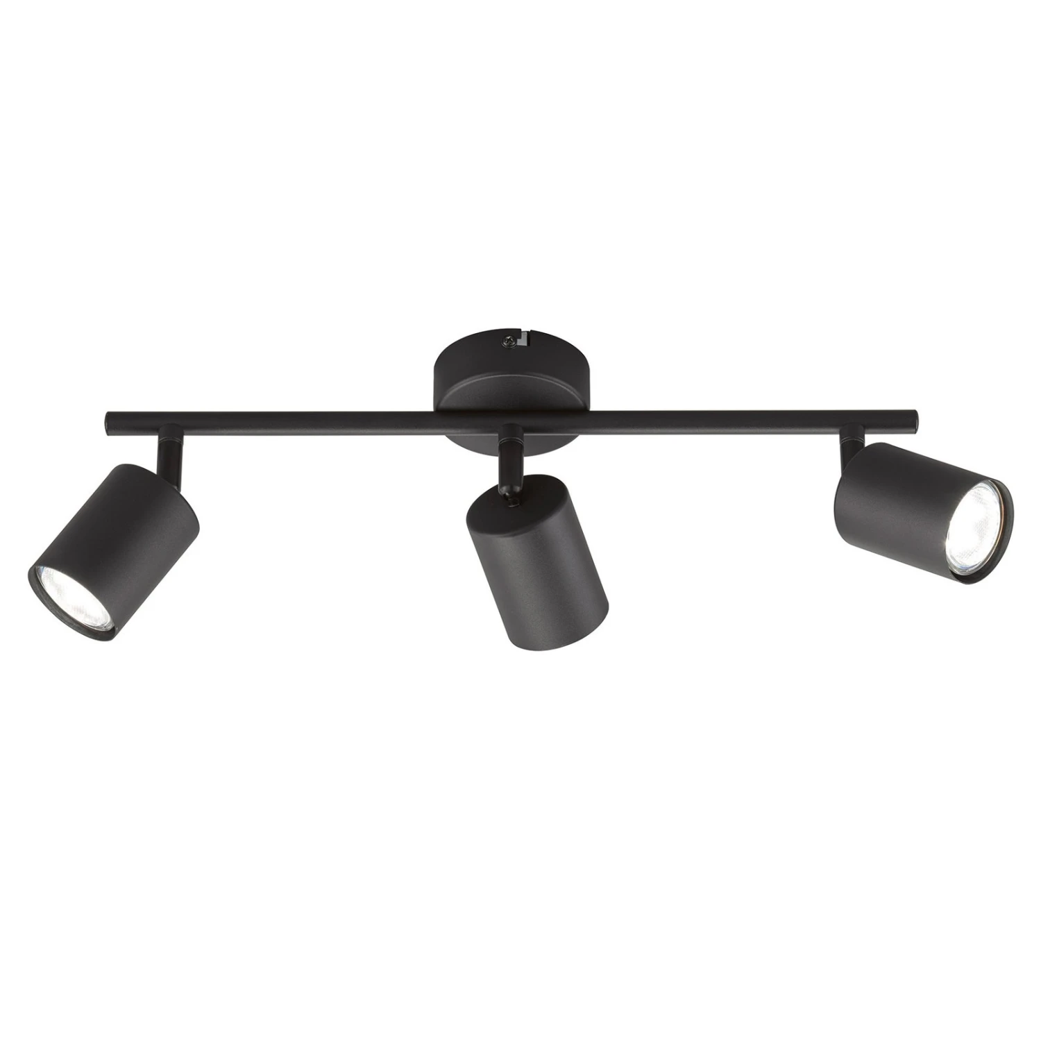 Foco De Techo LED Vano Negro, 3 Luces Alargado 1 Foco De Techo LED Vano Negro, 3 Luces Alargado