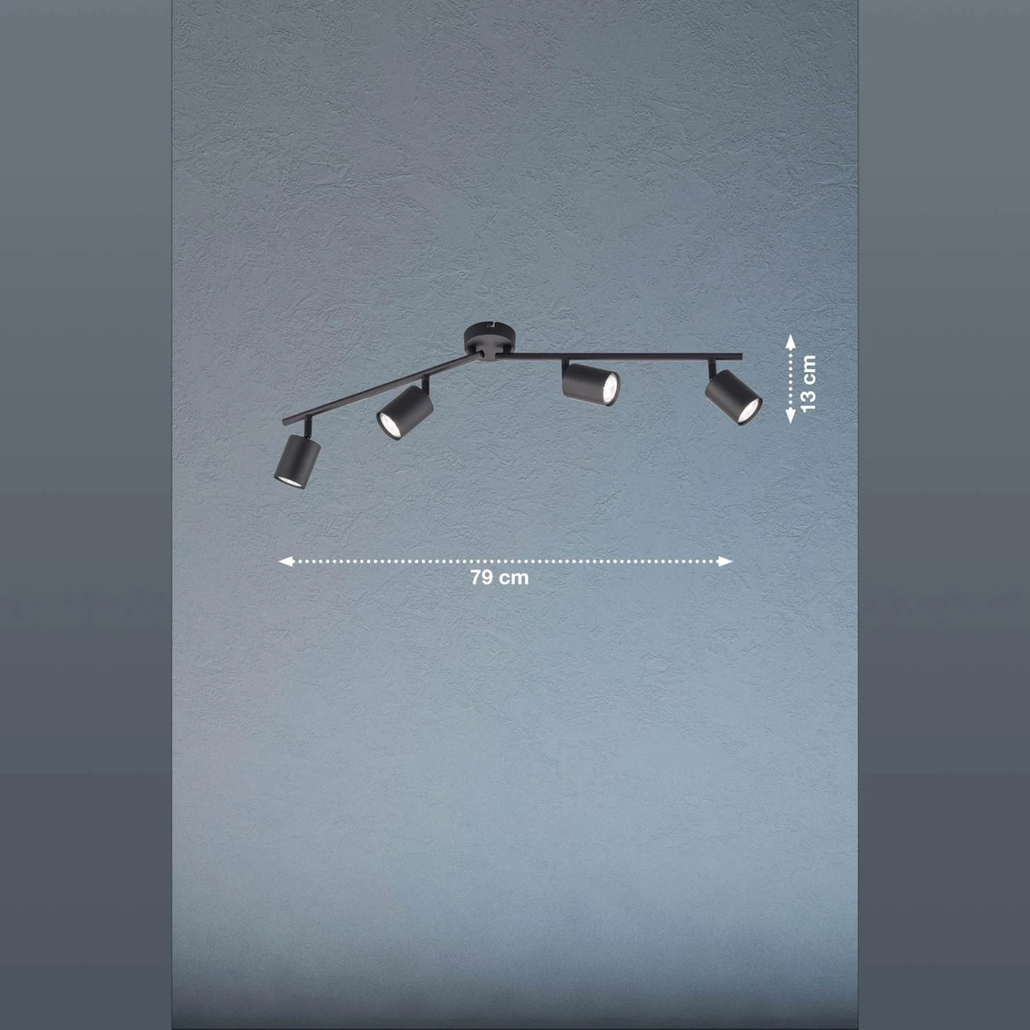 Foco De Techo LED Vano, Negro, 4 Luces 2 Foco De Techo LED Vano, Negro, 4 Luces - Imagen 2