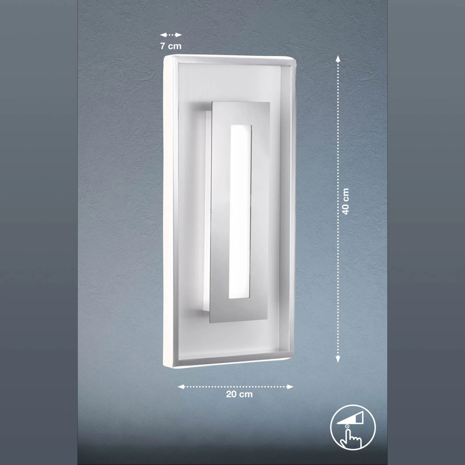 Aplique LED Bug, Atenuable, Cromo/aluminio 3 Aplique LED Bug, Atenuable, Cromo/aluminio - Imagen 3