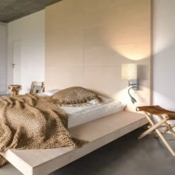 Aplique Dreamer Lectura Níquel/lino Blanco