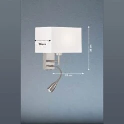 Aplique Dream, Brazo De Lectura LED, Blanco/níquel