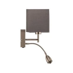 Aplique Dream, Brazo De Lectura LED, Gris/níquel -Fischer & Honsel 4581977 2