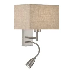 Aplique Dream, Lámpara De Lectura, Arena/níquel