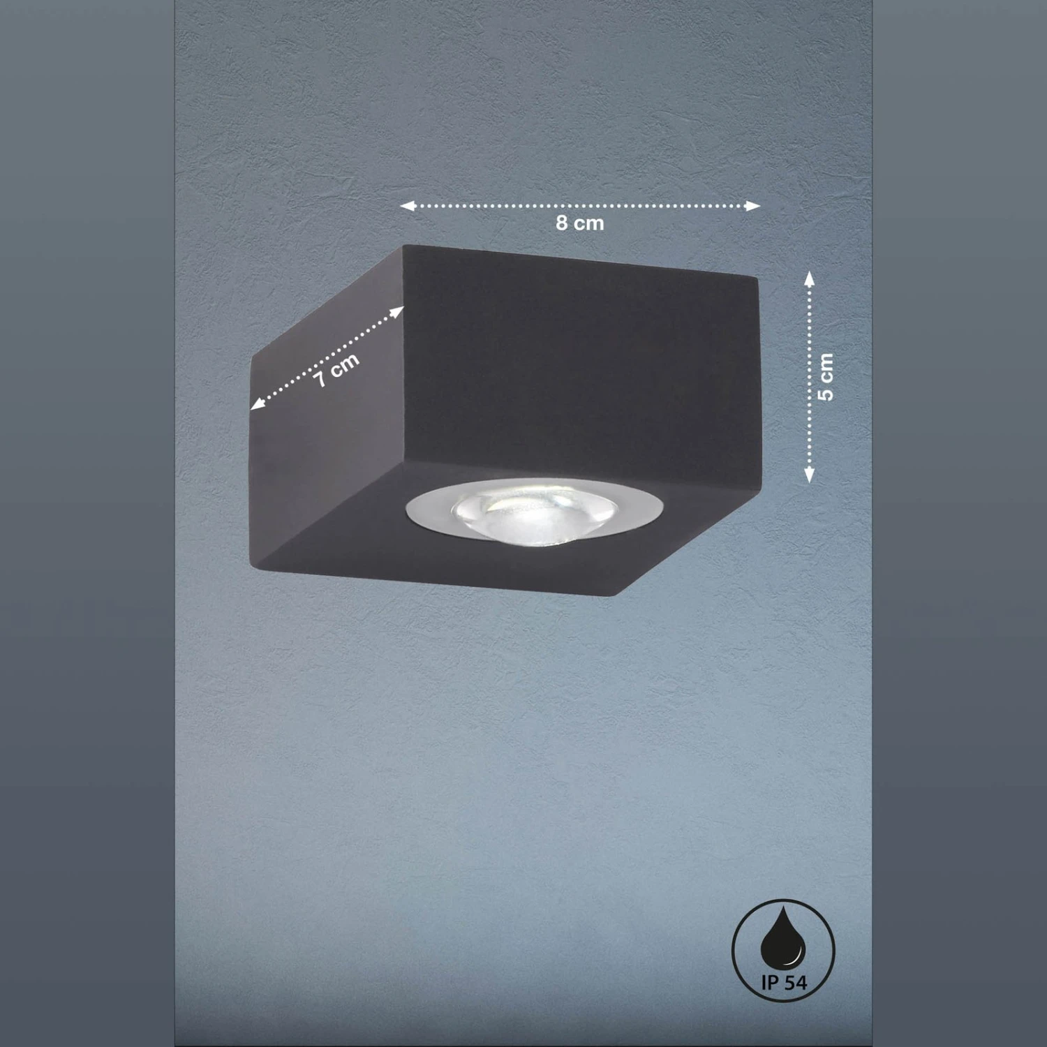 Aplique LED Para Exterior Helsinki, Negro 2 Aplique LED Para Exterior Helsinki, Negro - Imagen 2