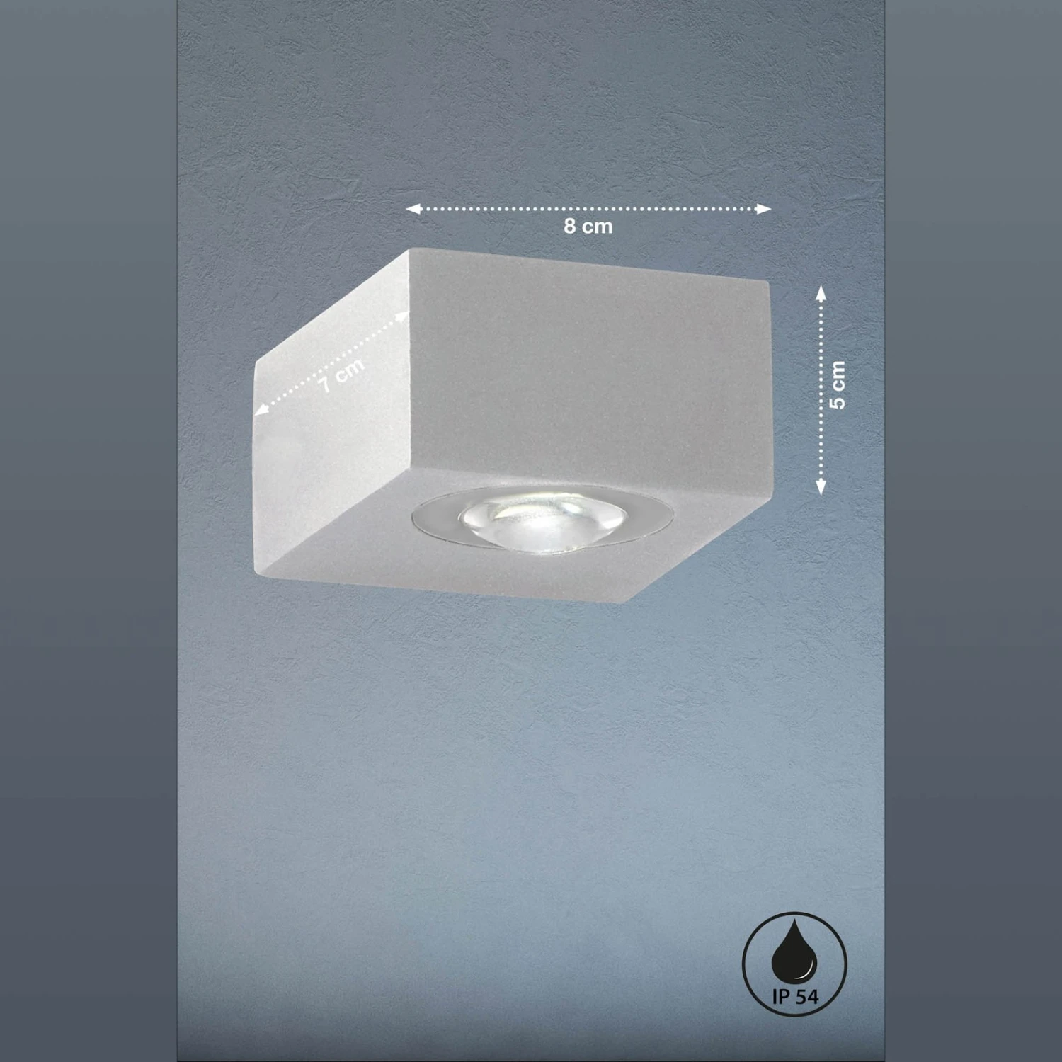 Aplique LED Para Exterior Helsinki, Plata 3 Aplique LED Para Exterior Helsinki, Plata - Imagen 3