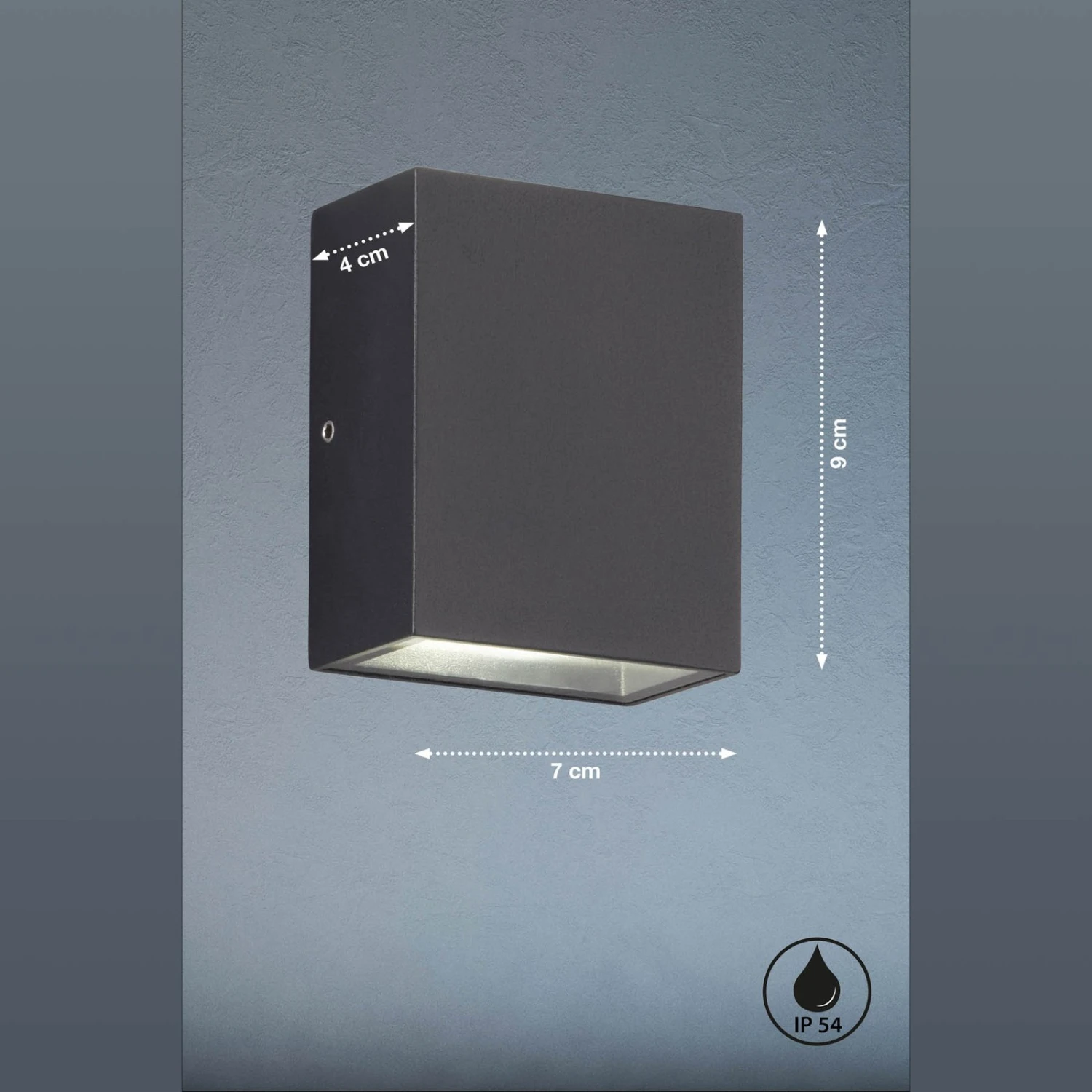 Aplique LED Para Exterior Denver, Negro 2 Aplique LED Para Exterior Denver, Negro - Imagen 2