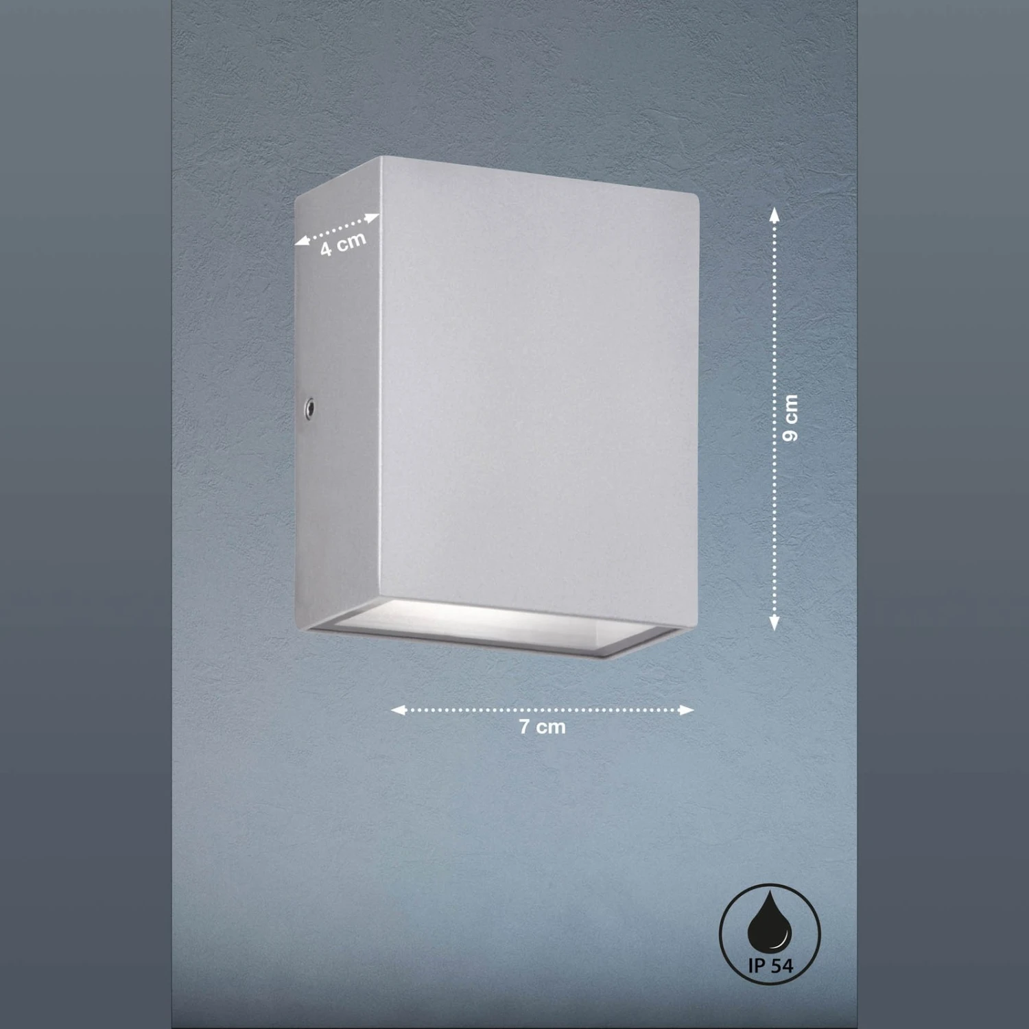 Aplique LED Para Exterior Denver, Plata 3 Aplique LED Para Exterior Denver, Plata - Imagen 3