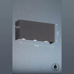 Aplique LED Para Exterior Nairobi, Negro 5 Aplique LED Para Exterior Nairobi, Negro -Fischer & Honsel 4581987 2