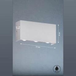 Aplique LED Para Exterior Nairobi, Plata 5 Aplique LED Para Exterior Nairobi, Plata -Fischer & Honsel 4581988 2