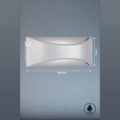 Aplique LED Para Exterior Rio Up/down, Plata 5 Aplique LED Para Exterior Rio Up/down, Plata -Fischer & Honsel 4581992 2