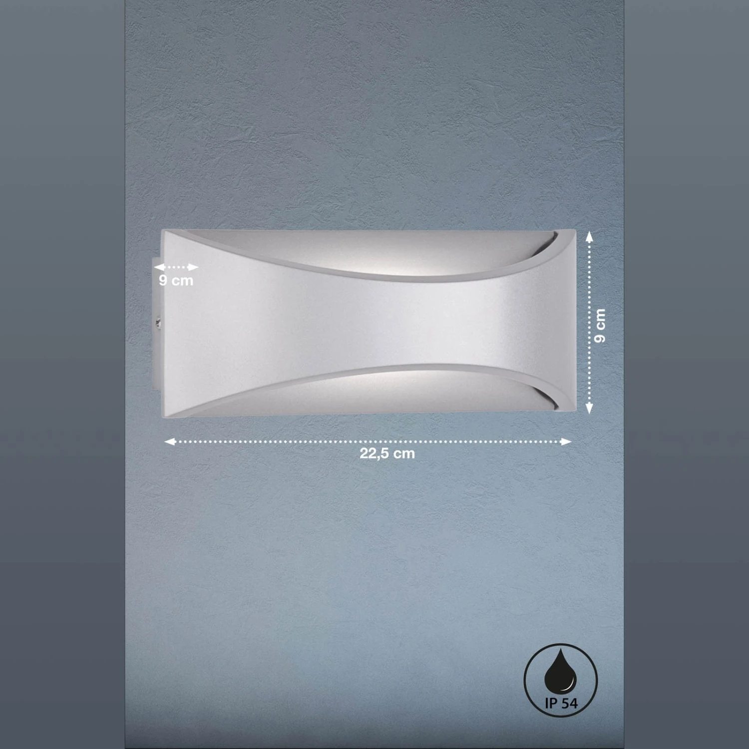 Aplique LED Para Exterior Rio Up/down, Plata 3 Aplique LED Para Exterior Rio Up/down, Plata - Imagen 3