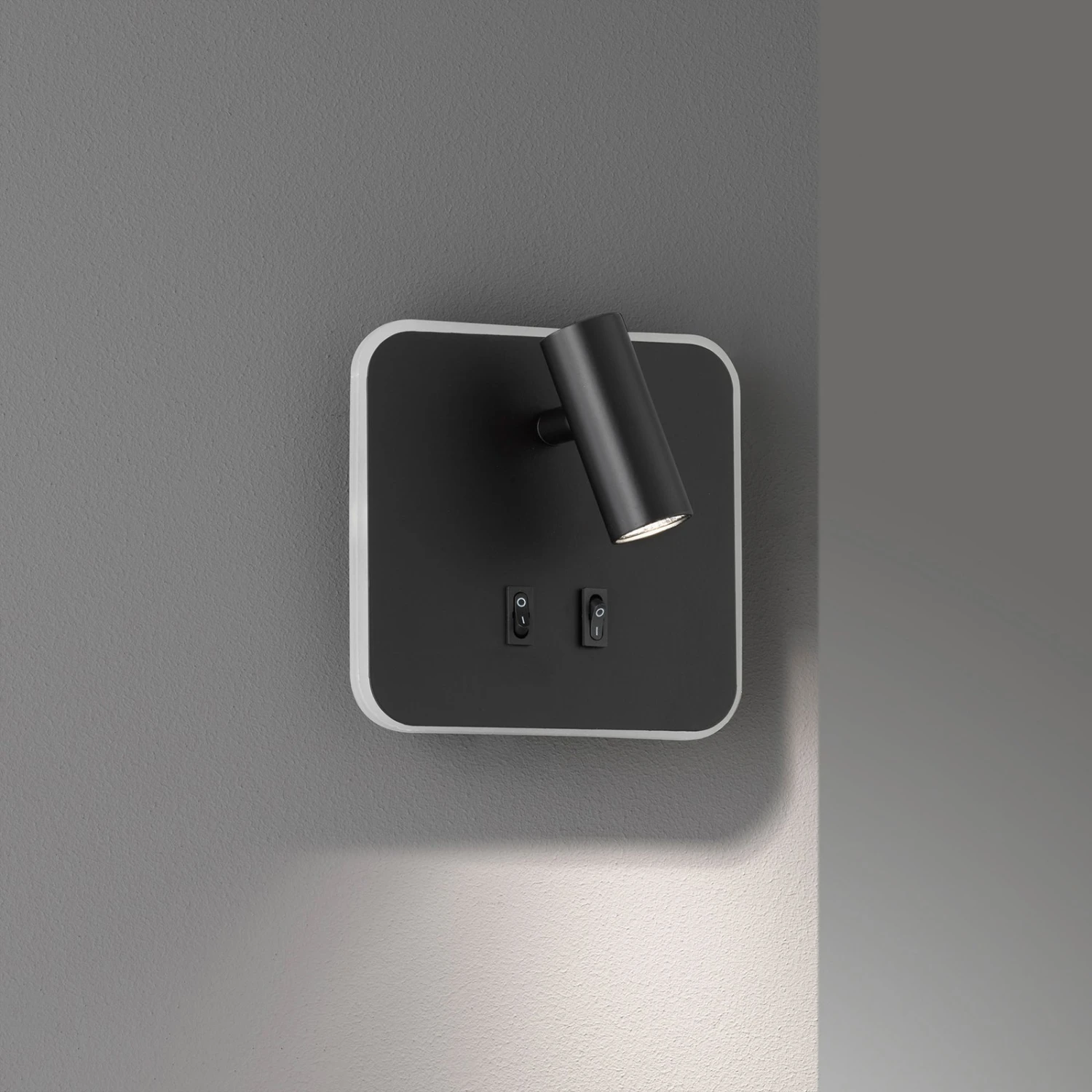 Aplique LED Mila Con 2 Interruptores, Negro Mate 2 Aplique LED Mila Con 2 Interruptores, Negro Mate - Imagen 2