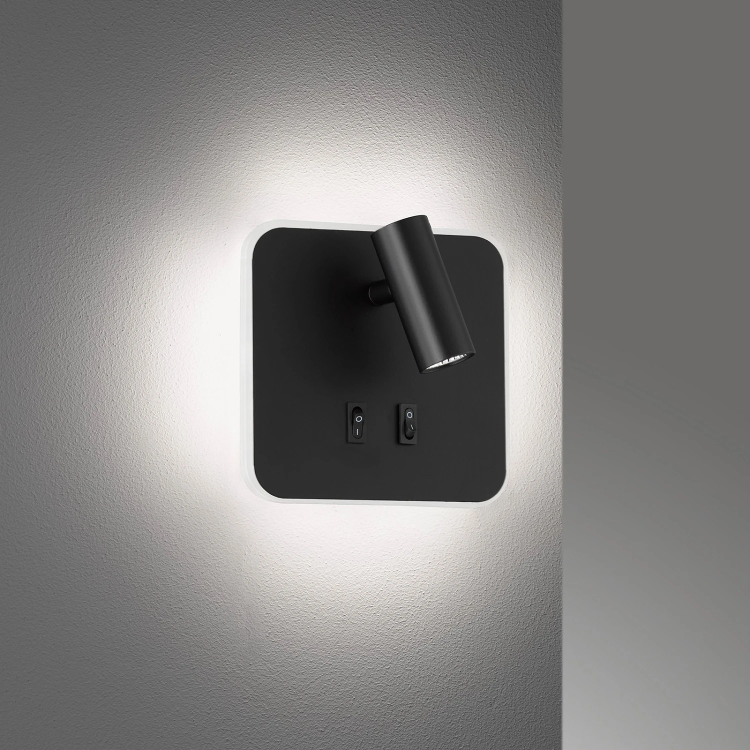 Aplique LED Mila Con 2 Interruptores, Negro Mate 1 Aplique LED Mila Con 2 Interruptores, Negro Mate