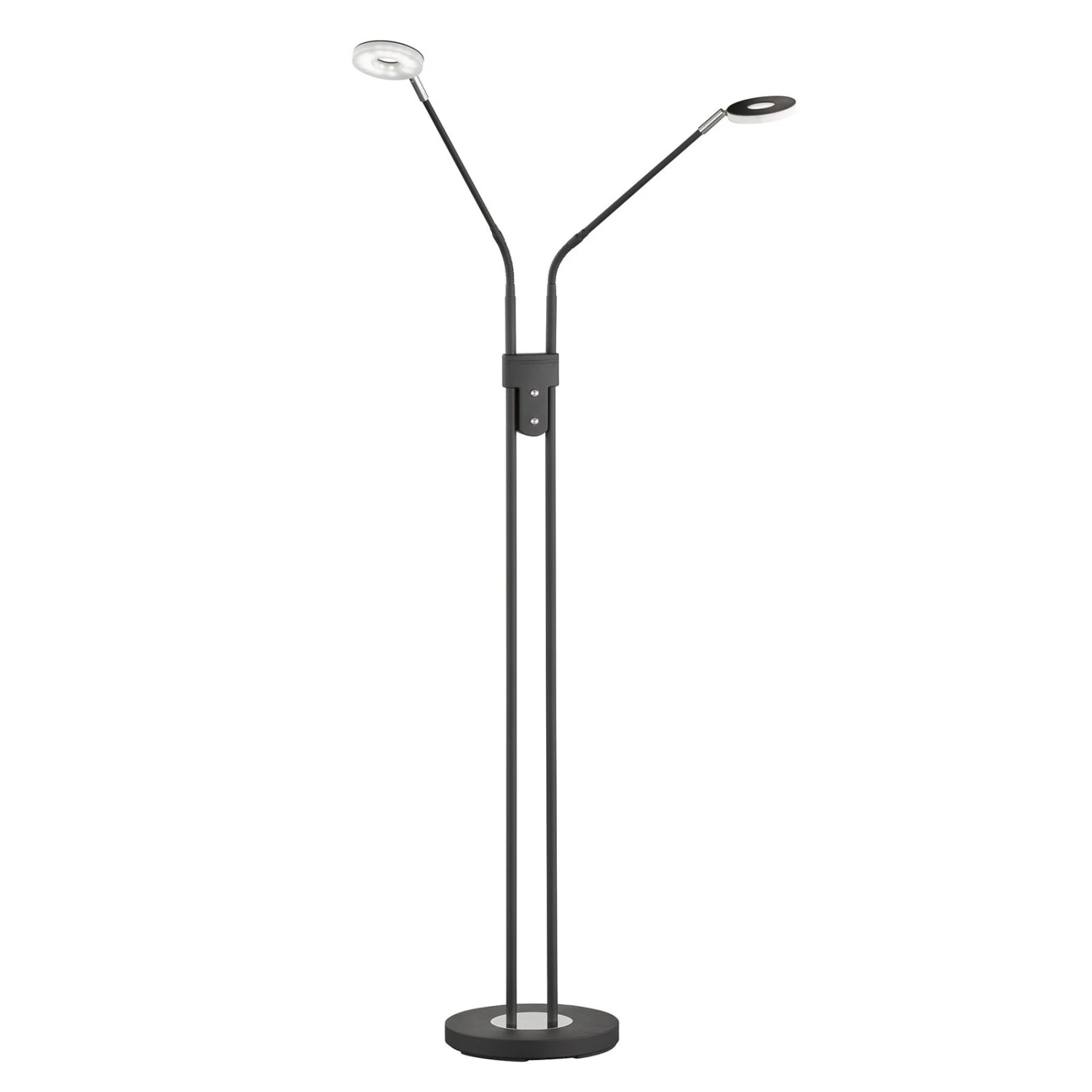 Lámpara De Pie LED Dent, CCT, 2 X 6W Negro 1 Lámpara De Pie LED Dent, CCT, 2 X 6W Negro