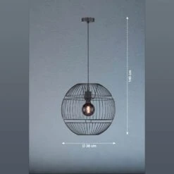 Lámpara Colgante Drops, Pantalla Metálica, 1 Luz 15 Lámpara Colgante Drops, Pantalla Metálica, 1 Luz -Fischer & Honsel 4582012 7