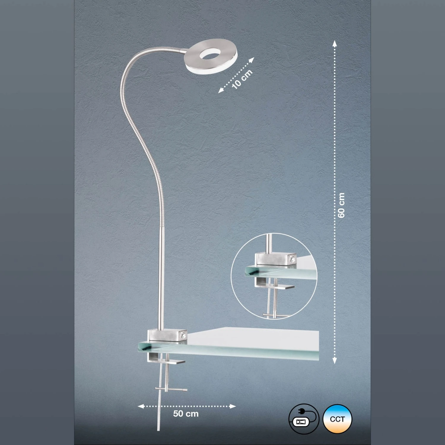 Lámpara De Pinza LED Jax, Atenuable, Tunable White 4 Lámpara De Pinza LED Jax, Atenuable, Tunable White - Imagen 4