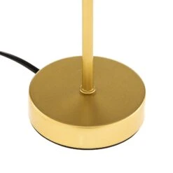 Lámpara De Mesa Aura, Pie Oro, Amarillo/oro 13 Lámpara De Mesa Aura, Pie Oro, Amarillo/oro -Fischer & Honsel 4582019 5