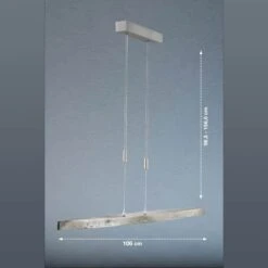 Lámpara Colgante LED Colmar, CCT, Níquel, 106 Cm 5 Lámpara Colgante LED Colmar, CCT, Níquel, 106 Cm -Fischer & Honsel 4582024 2