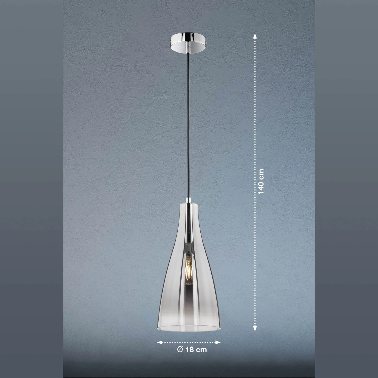 Lámpara Colgante Zeal, Cromo/espejo Claro, Ø 18 Cm 3 Lámpara Colgante Zeal, Cromo/espejo Claro, Ø 18 Cm - Imagen 3