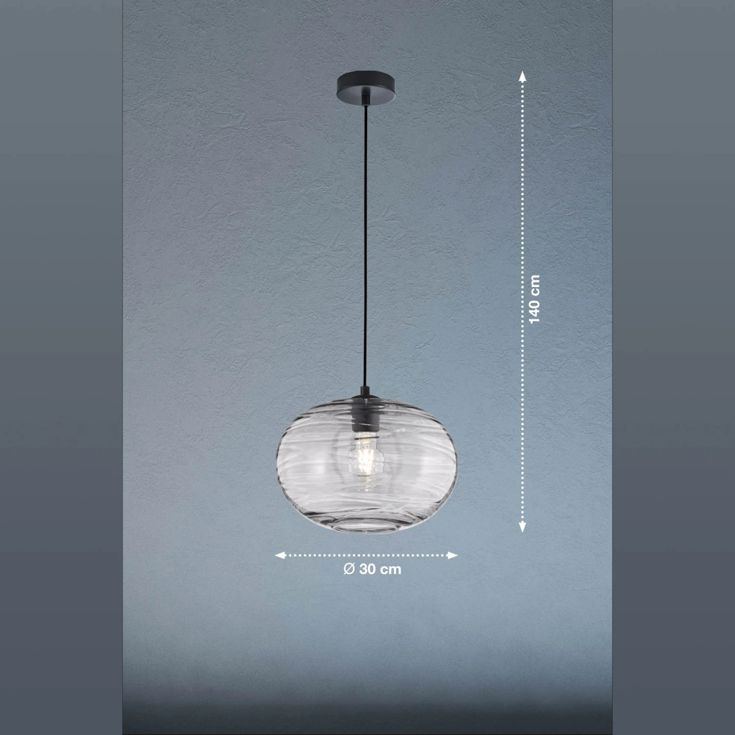 Lámpara Colgante Gordes De Vidrio, Esférica 2 Lámpara Colgante Gordes De Vidrio, Esférica - Imagen 2