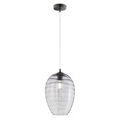 Lámpara Colgante Gordes De Vidrio, Forma Cono