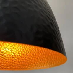 Lámpara Colgante Mylon, Negro/oro, Semiovalado 8 Lámpara Colgante Mylon, Negro/oro, Semiovalado -Fischer & Honsel 4582033 3