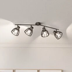 Foco De Techo Tilda De Madera, 4 Luces -Fischer & Honsel 4582064 3